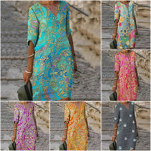 Afbeelding in Gallery-weergave laden, "Lucia" Vintage Boho-Kleid