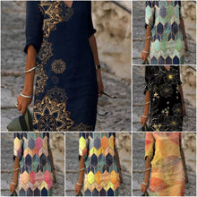 Afbeelding in Gallery-weergave laden, "Bella Lux" Vintage Boho-Kleid