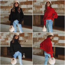 Afbeelding in Gallery-weergave laden, "Andrea" Lässiger Rollkragenpullover