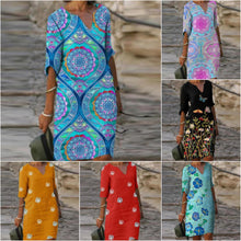 Afbeelding in Gallery-weergave laden, "Lucia" Vintage Boho-Kleid