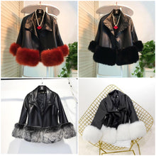 Afbeelding in Gallery-weergave laden, "Adele" Elegante Lederen Jas