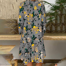 Afbeelding in Gallery-weergave laden, "Carla" Designer-Kleid mit Floralprint