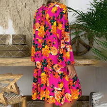 Afbeelding in Gallery-weergave laden, "Carla" Designer-Kleid mit Floralprint