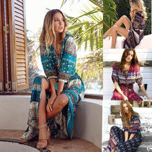 Afbeelding in Gallery-weergave laden, "Silvia" Stilvolles Designer-Boho-Kleid