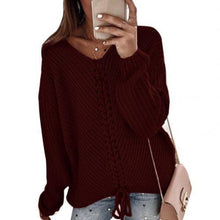 Afbeelding in Gallery-weergave laden, "Rosaliа" Gebreide Trui Met Facings