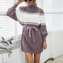 Afbeelding in Gallery-weergave laden, "Antonia" Trendiges Langarm-Kleid