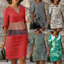 Afbeelding in Gallery-weergave laden, &quot;Liana&quot; Designer-Boho-Kleid
