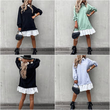 Afbeelding in Gallery-weergave laden, &quot;Silvia&quot; Elegantes Patchwork-Kleid
