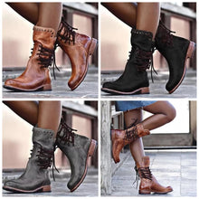 Afbeelding in Gallery-weergave laden, &quot;Nadine&quot; Vintage Enkellaarsjedine&quot; Vintage Stiefelette
