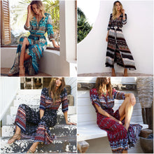 Afbeelding in Gallery-weergave laden, &quot;Silvia&quot; Stilvolles Designer-Boho-Kleid
