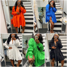 Afbeelding in Gallery-weergave laden, &quot;Alena&quot; Lässiger Blusenkleid
