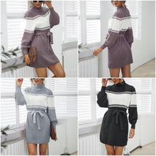 Afbeelding in Gallery-weergave laden, &quot;Antonia&quot; Trendiges Langarm-Kleid
