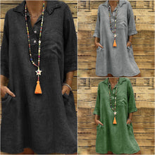 Afbeelding in Gallery-weergave laden, &quot;Sesilie&quot; Lässiges Blusenkleid
