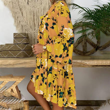 Afbeelding in Gallery-weergave laden, &quot;Carla&quot; Designer-Kleid mit Floralprint
