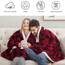 Afbeelding in Gallery-weergave laden, Warme Kapuzendecke in Übergröße
