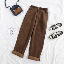 Afbeelding in Gallery-weergave laden, Elegante Vintage-Hose mit hoher Taille
