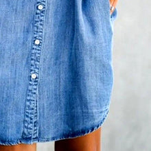 Afbeelding in Gallery-weergave laden, &quot;Eva&quot; Designer-Jeans-Kleid
