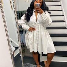 Afbeelding in Gallery-weergave laden, &quot;Alena&quot; Lässiger Blusenkleid
