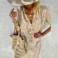 Afbeelding in Gallery-weergave laden, &quot;Mariam&quot; Elegantes Print-Kleid
