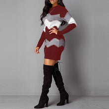 Afbeelding in Gallery-weergave laden, &quot;Kim&quot; Elegantes Strickkleid
