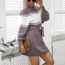 Afbeelding in Gallery-weergave laden, &quot;Antonia&quot; Trendiges Langarm-Kleid
